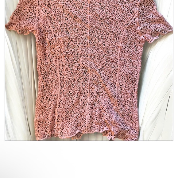 Cato Blush Crochet Lace Blouse NWOT - Picture 3 of 4